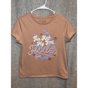 Wound Up Junior’s Top This Ain’t My First Rodeo T-shirt Size -  Large